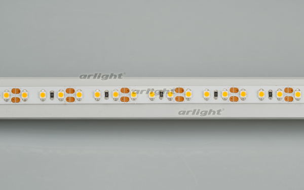 Лента RT 2-5000 12V Warm2700 2x (3528, 600 LED, LUX) (Arlight, 9.6 Вт/м, IP20) 012335(B)