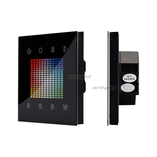 Панель Sens SR-2831S-AC-RF-IN Black (220V,RGBW,1зона) (Arlight, IP20 Пластик, 3 года) 021036