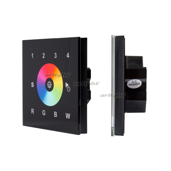 Панель Sens SR-2820AC-RF-IN Black (220V,RGBW,4зоны (Arlight, IP20 Пластик, 3 года) 018069