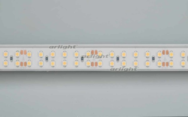 Лента RTW 2-5000P 24V Warm2700 2x2 (3528, 1200 LED, LUX) (Arlight, 19.2 Вт/м, IP66) 014954
