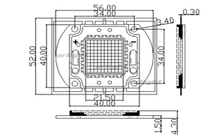 Миниатюра - Мощный светодиод ARPL-100W-EPA-5060-PW (3500mA) (Arlight, -) 018435