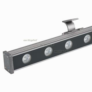 Светодиодный прожектор AR-LINE-1000S-18W-24V RGB (Grey, 30 deg, DMX512) (Arlight, Закрытый) 023623