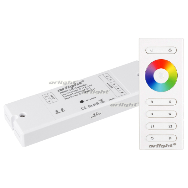 Миниатюра - Контроллер SR-2839W White (12-24 В,240-480 Вт,RGBW,ПДУ сенсор)) (Arlight, IP20 Пластик, 1 год) 021096