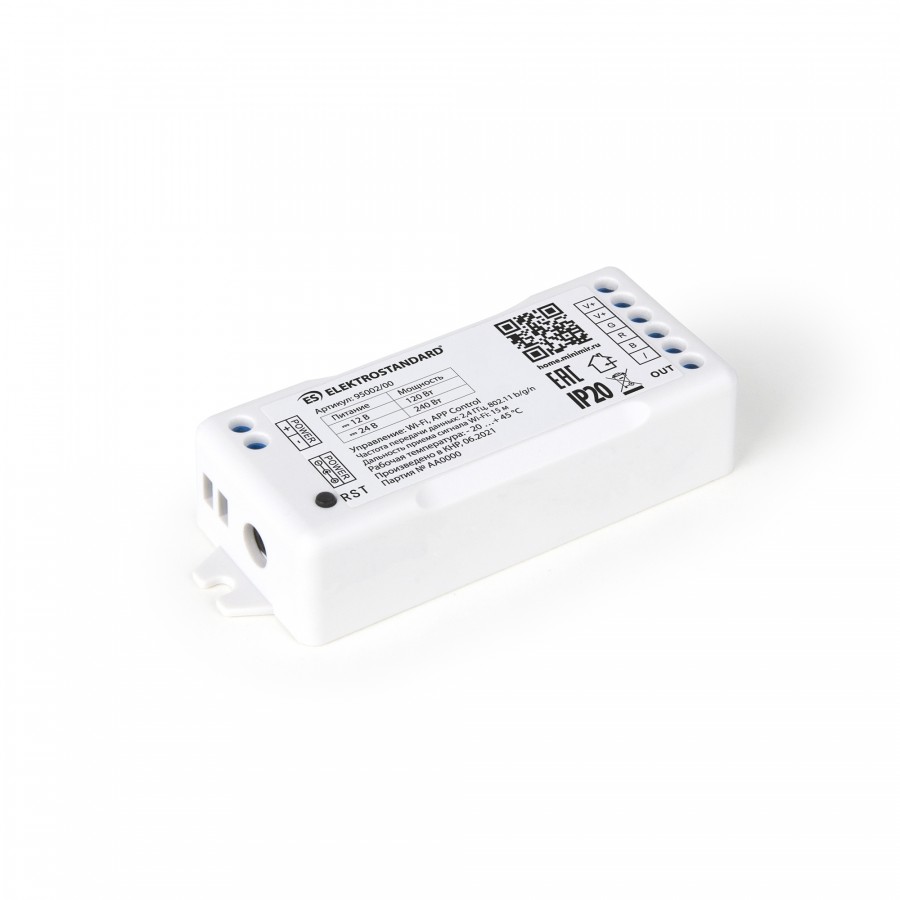 Elektrostandard Контроллер для св/д ленты 5002/00 RGB 12/24V Умный дом  Wi-Fi IP20 a055254