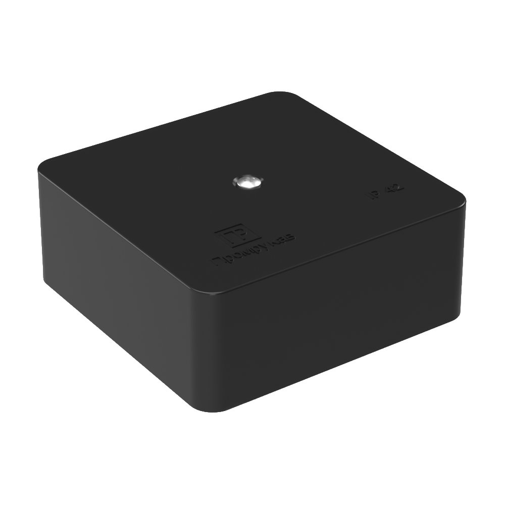 Миниатюра - Коробка универсальная для кабель-канала 40-0450 безгалогенная (HF) черная 75х75х30 (90шт/кор) Промрукав