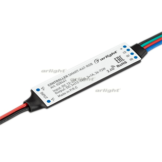 Контроллер SMART-K47-RGB (12-24V, 3x1A, 2.4G) (Arlight, IP20 Пластик, 5 лет) 028441